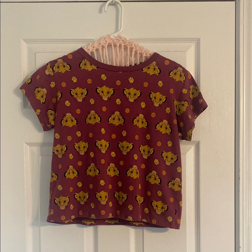 Womens Disney Lion King Simba Cropped Tee